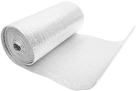 VILLCASE Film Isolant Aluminium à Airs Rouleau Isolation Thermique Réfléchissant Aluminium Auto-adhésive