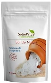 Sal Nigari Cloruro de Magnesio 500g Salud Viva | Natural y Puro | Fuente de Magnesio | Uso Alimentario y Cosmético