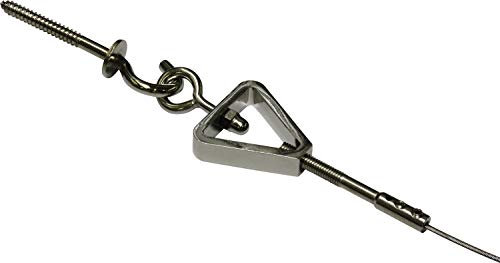 Gardinia Sidney Seilspanngarnitur für die Nischenmontage, Länge: 5 m, Alle Befestigungsmaterialien inklusive, Metall/Chrom