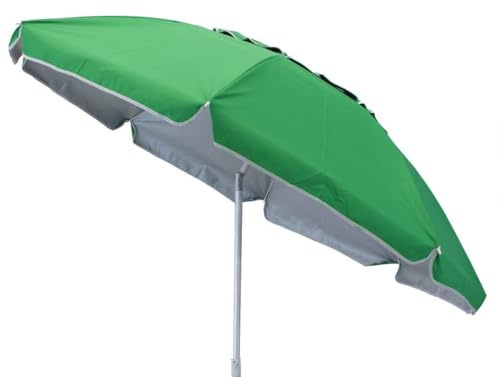 milani home - ombrellone da spiaggia diametro 1,8 m con palo centrale inclinabile in acciaio, telo poliestere UV multicolor, per mare e campeggio