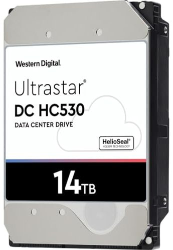 Western Digital WD Ultrastar 14TB DC HC530 SATA HDD, 3,5 Zoll interne Festplatte für Server 512 MB Cache, Enterprise Klasse