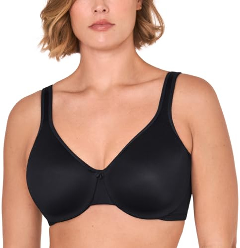 DELIMIRA Women's Minimizer Plus Size Underwire Bras Black 34G