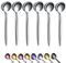 Coffee Spoons Set of 6, Kyraton Stainless Steel 13.5cm Demitasse Spoons, Tiny Espresso Spoons, Small Mini Coffee Spoons, Dishwasher Safe