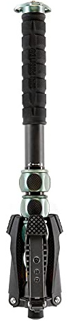 3 Legged Thing Alan 2.0 Kit Carbon Fibre Monopod - Travel-Friendly Camera Monopod for Professional Photographers and Videographers (Grey)