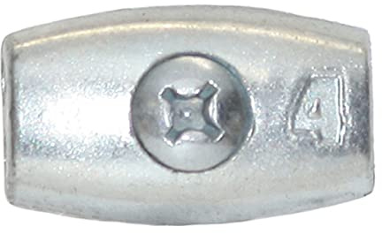 10 Stück Eiform Drahtseilklemme für Drahtseil 4 mm Seilklemme Klemme Verzinkt (4)