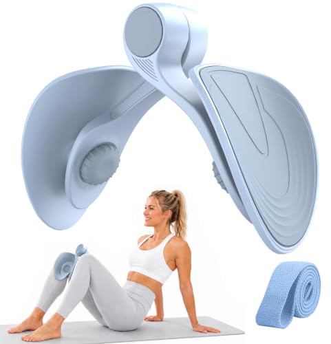Ejercitador de Piernas y Suelo Pélvico 16KG Máquina para Ejercicio en Casa Fortalecedor de Glúteos Entrenador Kegel con Banda Tonificador de Muslos Equipo de Musculación para Mujeres y Hombres