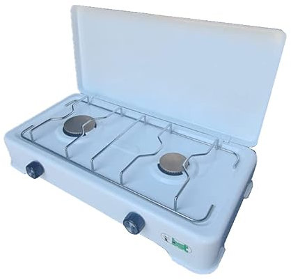 BTS Cuisinière de camping portable à deux feux, puissance 3,25 kW. Cette cuisinière est un produit fabriqué en Italie