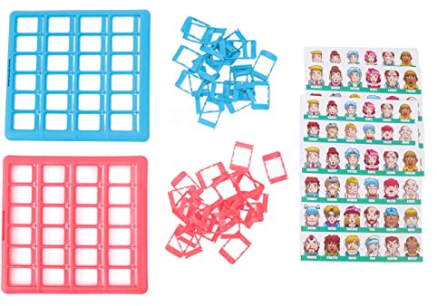 RiToEasysports Ratet Mal, Wer Spiel, Desktop-Bildungslogik, Argumentation, Kinder, Puzzle, Spielzeug, Eltern-Kind-Brettspiel(Rot und Blau)