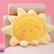 Cojín de Suelo de Flores cojín con Forma de Sol, Bonito cojín de Asiento para Silla, Lindo cojín de Sol Juguete de Peluche para decoración del hogar Regalos para niños y niñas (58 cm)