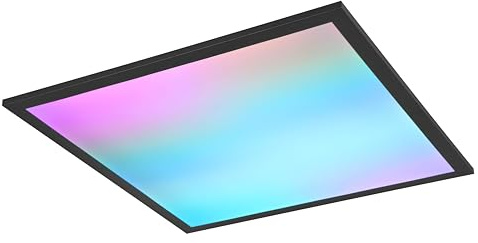 Reality Leuchten LED Deckenleuchte Beta R67664532, Metall Schwarz matt, inkl. 18 Watt LED RGB, Dynamic Light, Fernbedienung |