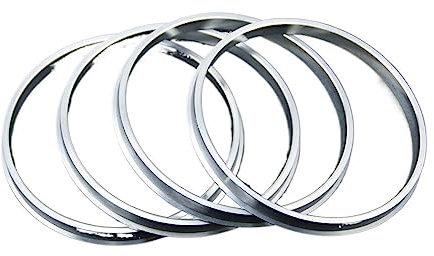 HUYGB Zentrierringe Auto Aluminiumlegierung Radnabe Zentrierringe Mittelbohrung 4er Set 73,1-67,1 73,1-66,1 73,1-65,1 73,1-64,1 73,1-60,1 73,1-57,1 Radnaben Zentrierringe(66.6-57.1)