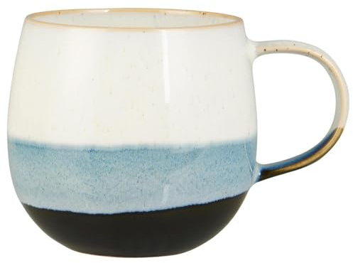 IB Laursen Agneta Keramik Tasse, Beige-Blau, Skandinavisches Design