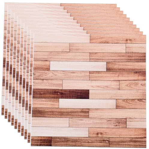 Alipis Abnehmbare Wandtattoos Holzmaserung Fliesen Aufkleber Easy Peel Home Dekorative Aufkleber