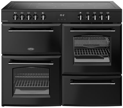 Belling Farmhouse 110cm Electric Ceramic Range Cooker - Black