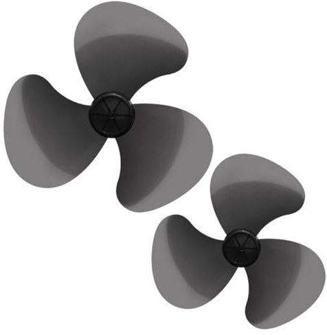 ERINGOGO Pale di Ricambio in Plastica per Ventaglio Elettrico 3 Lame, 2 Pezzi di Pala Ventilatore Ricambio per Ventola da Scrivania, Facile Installazione per Festa Estiva