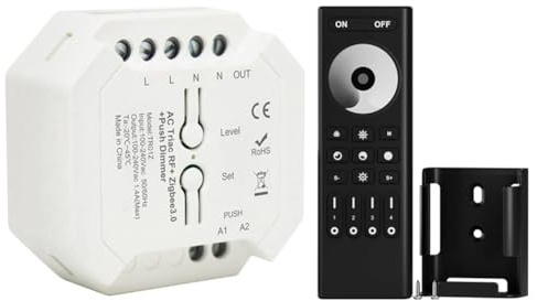 Asyduey Tuya ZigBee Triac Dimmer Controller LED Dimmer Intelligente per Luci LED Dimmerabili Supporto Smart APP Controllo Remoto B