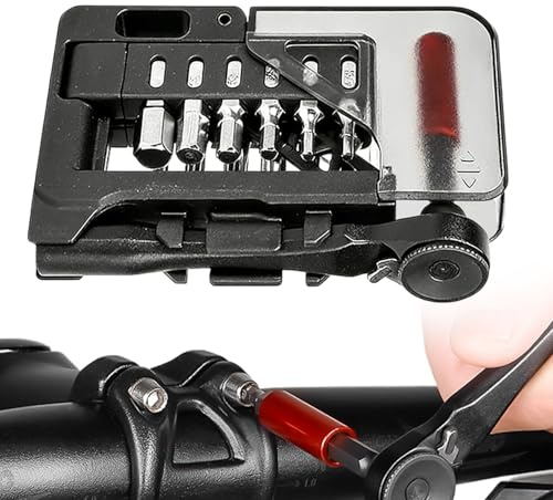 Generisch Chiave a cricchetto di riparazione | Cassetta degli attrezzi per la manutenzione della bicicletta | Assortimento di chiavi a cricchetto esagonali,Per uomini e donne hobbisti ciclisti e