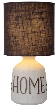 Lucide Cosby Lampada da tavolo, Ceramica, Marrone, Ø 16,5 cm, E14, max 40 watts