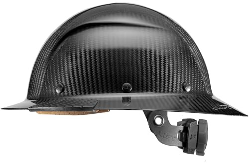LIFT SAFETY DAX Carbon Fiber Full Brim Hard Hat | Lightweight, Impact-Resistant Construction | Premium 6-Point Suspension for All-Day Comfort | Black