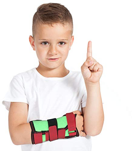 ORTONYX Kids Wrist Support Immobilider Brace with Splint / ACJB2302GRN