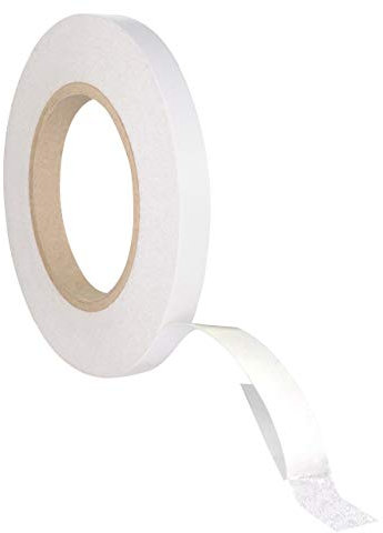 KLEBESHOP24 Ruban adhésif double face pour bricolage - En papier non tissé - Déchirable à la main - Adhérence permanente - 3 mm x 50 m