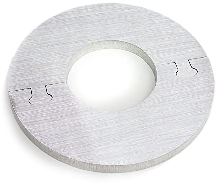 EXKLUSIVE EDELSTAHL 3/4 Zoll, 28mm Rohr Rosette - Abdeckung für HEIZUNG RUND & ECKIG (rund (65mm))