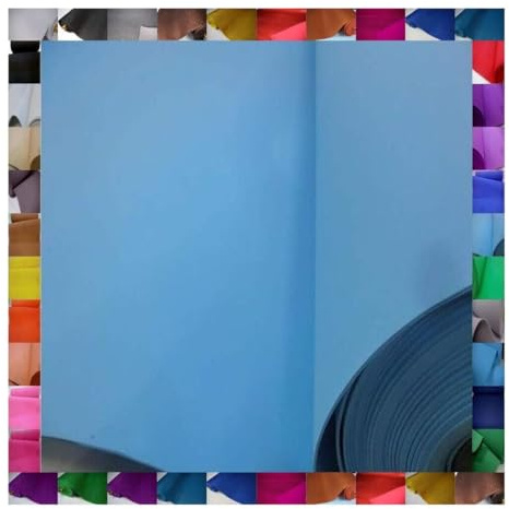 FABRICS-CITY HELLBLAU OEKO-TEX 40x90CM MOOSGUMMI BASTELN SCHAUMSTOFF BOARD EVA ROLLE FOAM STOFF POLSTER KRABBELMATTE BASTELMATERIAL FIGUREN GUMMIMATTE KINDERZIMMER DEKORATION KINDER
