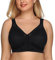 DotVol Damen Bügellos Komfort Große Größen Vollschalen Ohne Bügel Minimizer BH (95F, Schwarz)