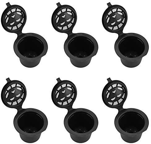 Nachfüllbare Kaffeekapseln für, 6 Stück Kaffeekapselfilter Kunststoff Edelstahl Nachfüllbar Wiederverwendbar Ersatzfilterkörbe für Kaffeekapseln, Cremesso Kapseln