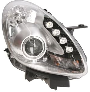 CG94 - Proiettore H7-H1 C/Motore Elett. a Led - Parabola Cromata Lato Sinistro