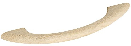 ALLES IM GRIFF Möbelgriff LA 128mm - Holzgriff Breite 172mm - Möbelgriff aus Holz, Ahorn roh