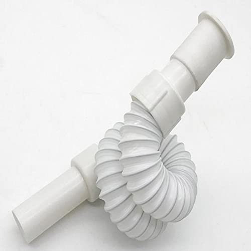 Tuyau de vidange extensible, 3 pièces tuyau de vidange en S salle de bain tuyau flexible tuyau d'évier eau de bassin(Longueur: 30 cm, spécification: DN32)