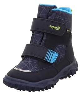Superfit Jungen HUSKY warm gefütterte Gore-Tex Schneestiefel, BLAU/TÜRKIS 8010, 29 EU