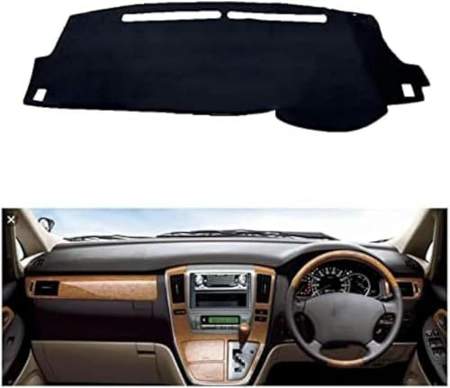CPARTS Suede Dashboard Cover Dash Mat for Toyota Alphard 2002-2007 Dashboard Cover Mat Sunshade Nonslip Protector No Glare