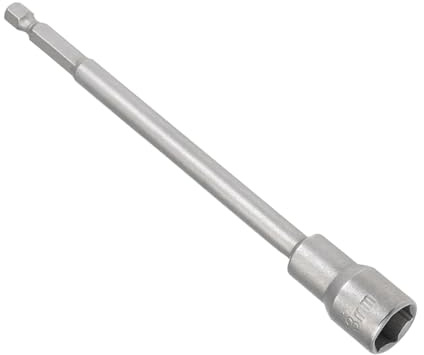 CoCud Magnetic Nut Setter Driver, 13mm Socket 1/4 Hex Shank, CR-V Steel Long Hex Shank Wrench Tool - (Applications: for Auto Parts Repair)