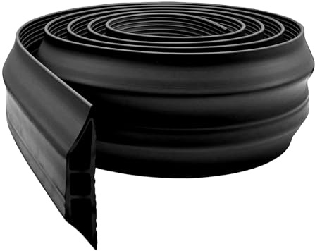 4All Cable Protector 1.8m Outdoor Wire Cover, Protect Cables & Prevent Trip Hazards Easy to Cut and Quick to Install (Black, 1.8m)