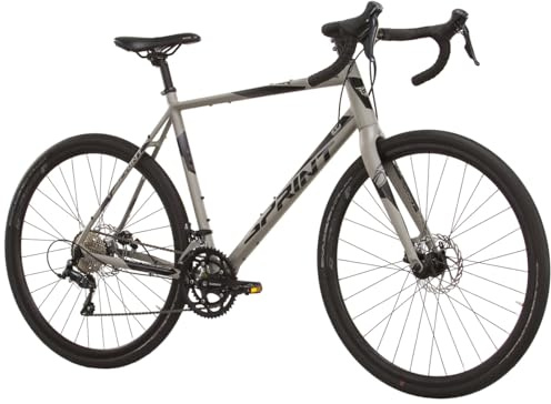 Airtracks 28 Zoll Herren Gravel Bike Whisper 5.0 Fahrrad 2 x 9 Shimano SORA R3000 Grau - Rahmenhöhen 52cm und 56cm - Modell 2026