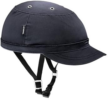 YAKKAY Paris Black Oilskin Cover + Helm | Fahrradhelm Cover & Smart Two Fahrrad Helm Set | Öltuch Helmmütze für Damen & Herren | Tauschbarer Helmüberzug (Bundle (Helm + Cover), L)