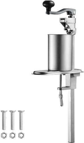 VEVOR Manual Can Opener, Commercial Table Clamp Opener for Large Cans, Heavy Duty Can Opener with Base, Adjustable Height Industrial Jar Opener For Cans Up to 11.8 Tall, for Restaurant Hotel Home Bar