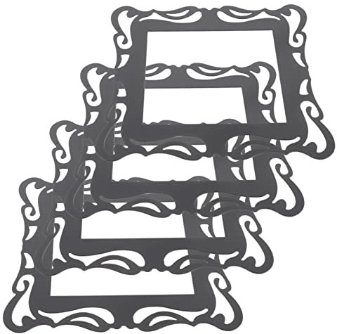 CIYODO Pegatinas Luminosas De Interruptor De Acrílico Negro Autoadhesivas, Decorativas y Extraíbles, Para Dormitorio y Sala De Estar, 4 Unidades, Uso Interior Permanente