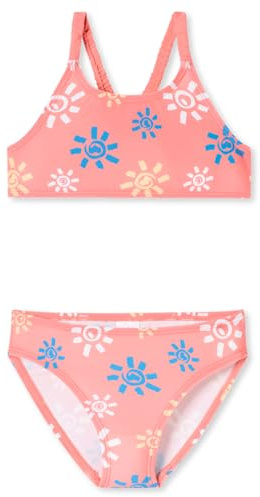Schiesser Mädchen Bustier Bikini Set-Aqua Kids Girls-Größe 92 bis 140, Rosa_182729, 104 cm Bambine e Ragazze