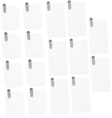 TOKIDNY 16 Pièces Autocollants Électrostatiques pour Pare Films de Protection pour Caméra de Tableau de Bord Adhésifs Flexibles et Durables pour Montage sur Verre Automobile