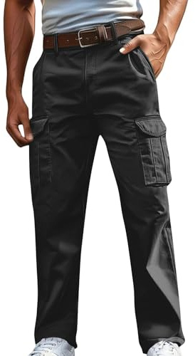 Herren Hosen Cargo Hose Fashion Leichte Sommerhose für Herren Musselin Cargohosen Baumwolle Männer Jogginghosen Vintage Kletterhose Chino Hose Baumwolle Hip Hop Hose Größe S-4XL