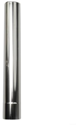 Stainless Steel Flue Pipe, 6 cm Exhaust Pipe, for Gas Heater, High Temperature Resistant Stove Pipe Compatible,with Wood Stoves, Outdoor Wood Stove Flue, Silver(30CM)