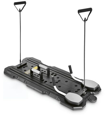VITALmaxx Planche de Pilates Reformer Fitness | Équipement de fitness pour la maison | Planche de Pilates avec entraînement abdominal pour la maison | Planche de Pilates Reformer Push Up avec poignées