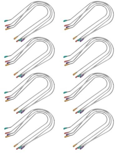 minkissy Pinces Métalliques pour Bigoudis Chauffants – Lot de 32 Clips en Métal – Accessoires de Rechange pour Rouleaux Électriques – Maintien Sécurisé pour Coiffure à Domicile
