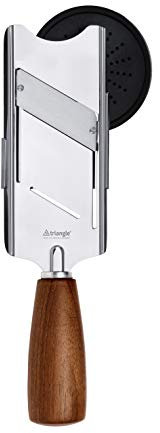 triangle 84 141 15 04_N Feinhobel Soul Trüffelhobel Nussbaum Made in Solingen/Germany professionelle Qualität stufenlos verstellbar Gourmethobel Walnuss Holz
