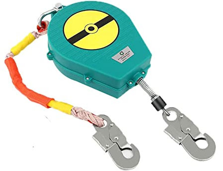 Anticaídas Dispositivo Retractil, Protección contra Caídas, Elemento Anti-caída Esencial en Trabajos Que Necesitan Estar Seguros y Tener Libertad de Movimiento 5m