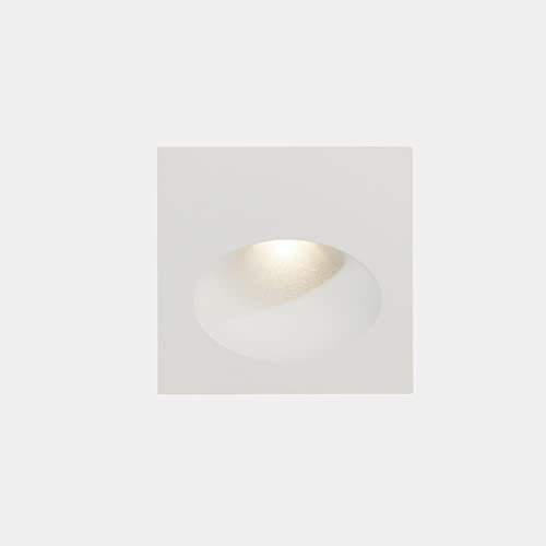 LEDS C4 Bat Square Oval Outdoor LED Wandeinbauleuchte Square White IP65 2.2W 2700K