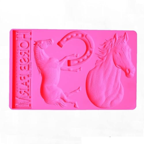 Silikon Formen Für Fondant 1 Stücke Pferd Form Fondant Kuchen Silikonform Handgemachte Ton Dekoration Werkzeug Rosa